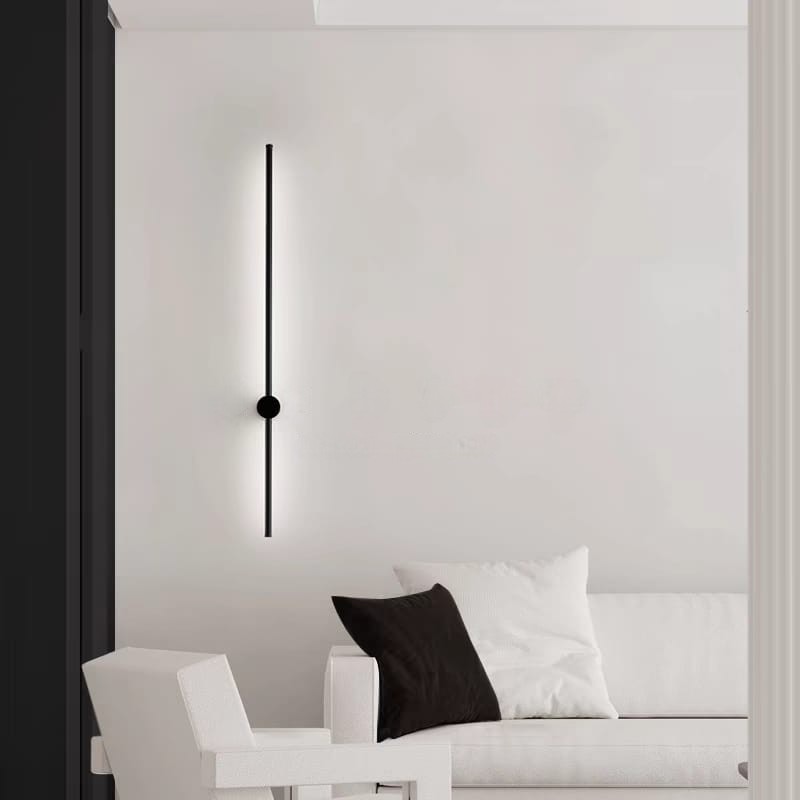 Minimalist Black Wall Light (W/7116-BK-Y)