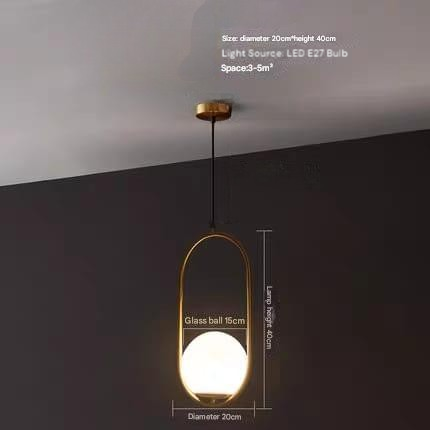 Open Frame Sphere Pendant Light (H/QQ)