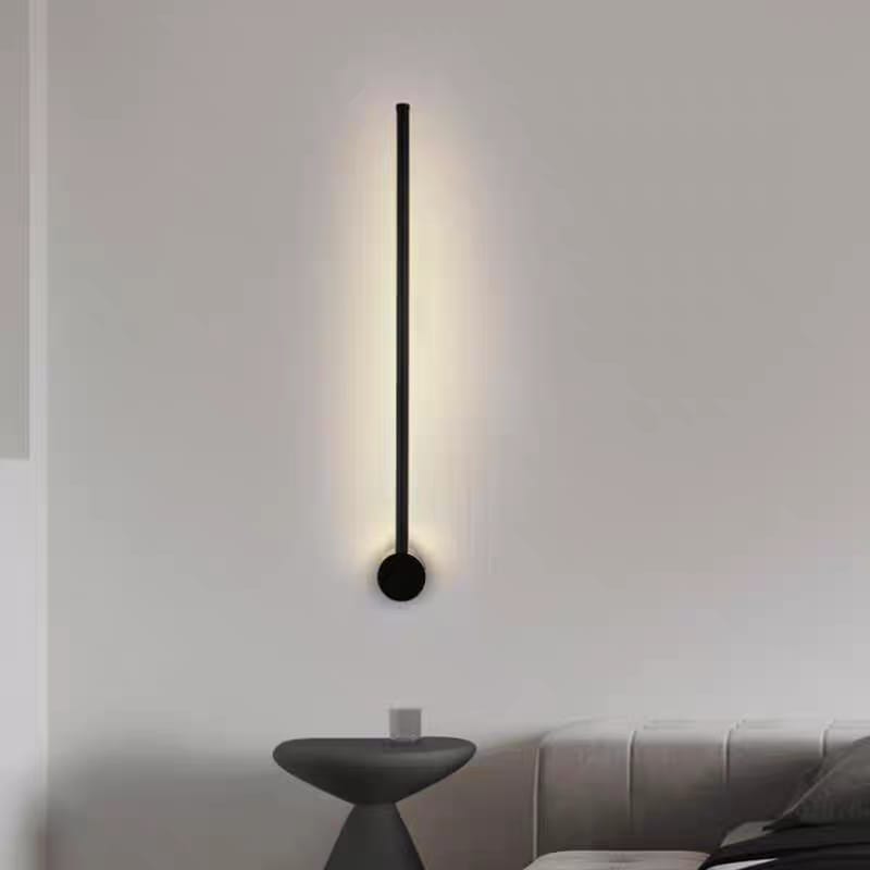 Minimalist Black Wall Light (W/31020-BK-Y)