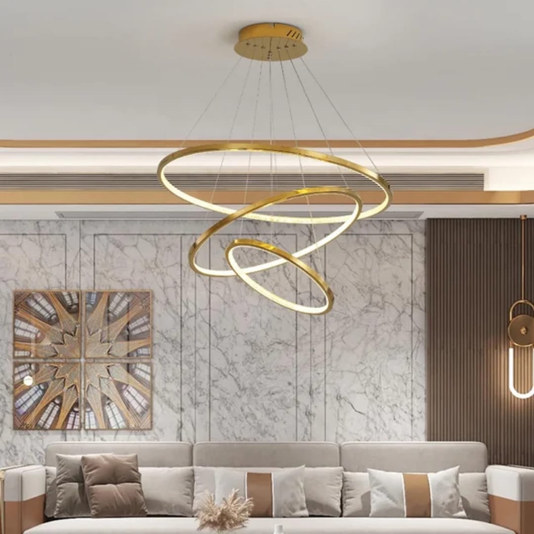 Modern Interlocking Rings Pendant Light (G8)