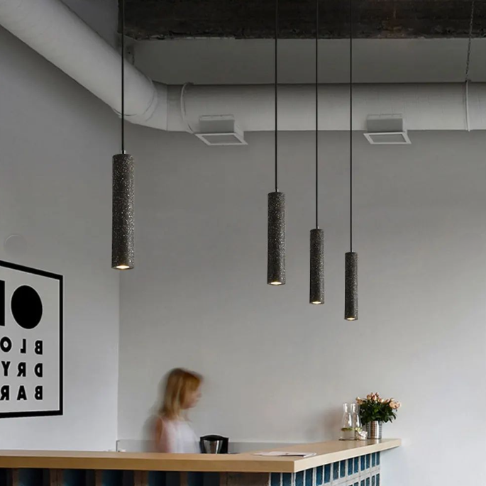 Concrete Tube Pendant Lamp