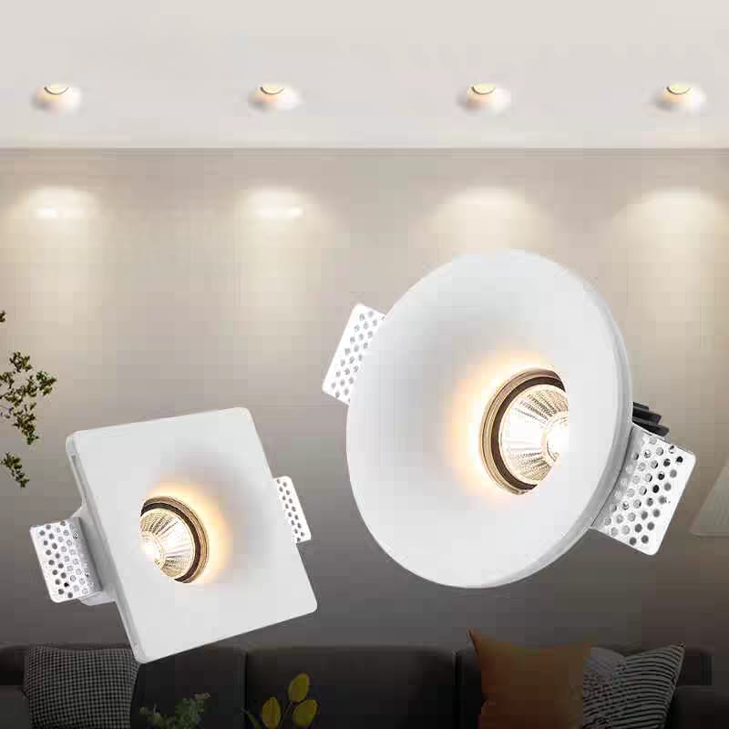 Gypsum Recessed Lights (Square)