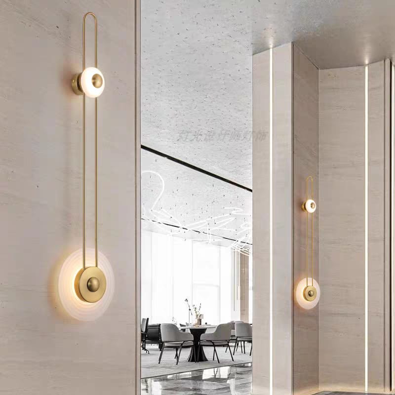 Golden Disc Ascent Wall Light (248Gold)