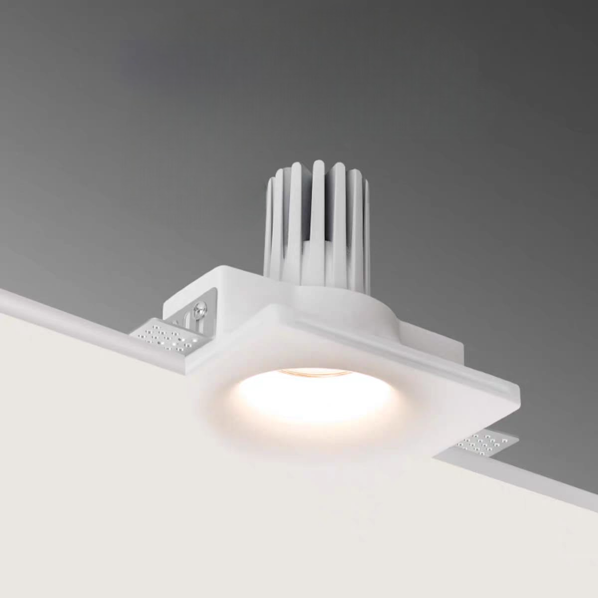 Gypsum Recessed Lights (Square)