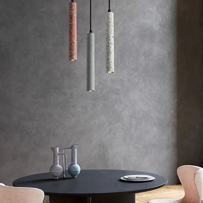 Concrete Tube Pendant Lamp