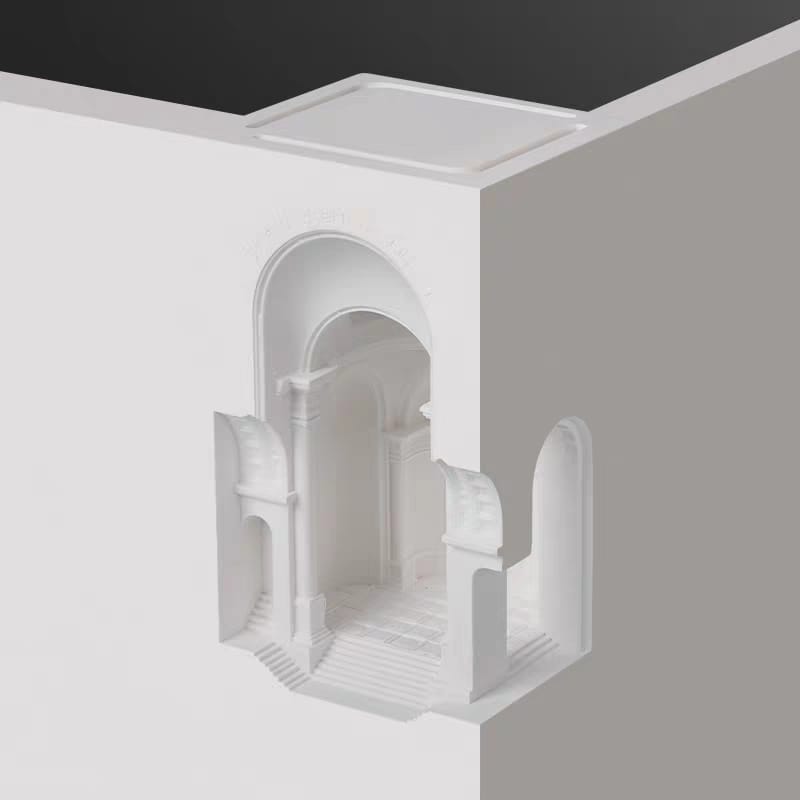 Cathedral-Like Design Gypsum Light