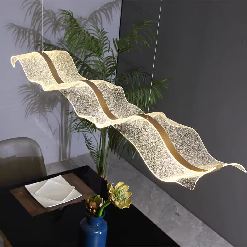 Sparkling Acrylic Waveform Pendant Light (H/8001)